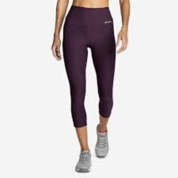 Eddie Bauer Pants - Eddie Bauer Capri Leggings Plum NWOT Medium